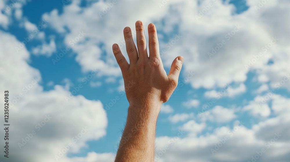 Reaching for the Skies: A Grasping Gesture of Hope Reaching for the Skies: A Grasping Gesture of Hope