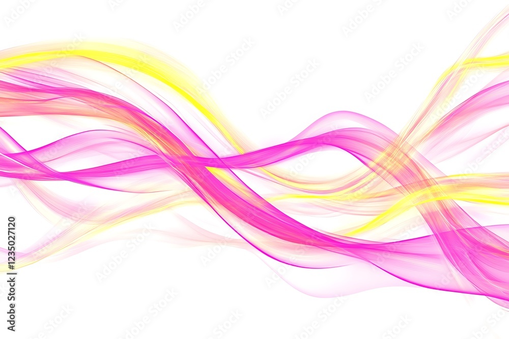 pink and yellow wave isolated on a white or transparent background pink and yellow wave isolated on a white or transparent background