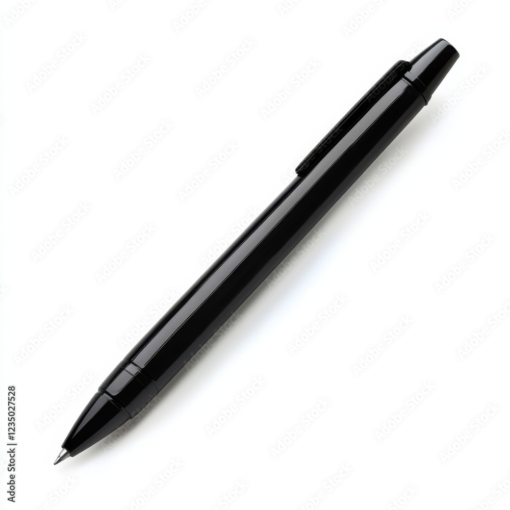 ballpoint pen with retractable tip isolated on white background ballpoint pen with retractable tip isolated on white background