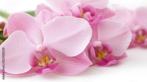 Soft Delicate Pink Orchids Displaying Elegance and Grace in Floral Arrangement : Generative AI