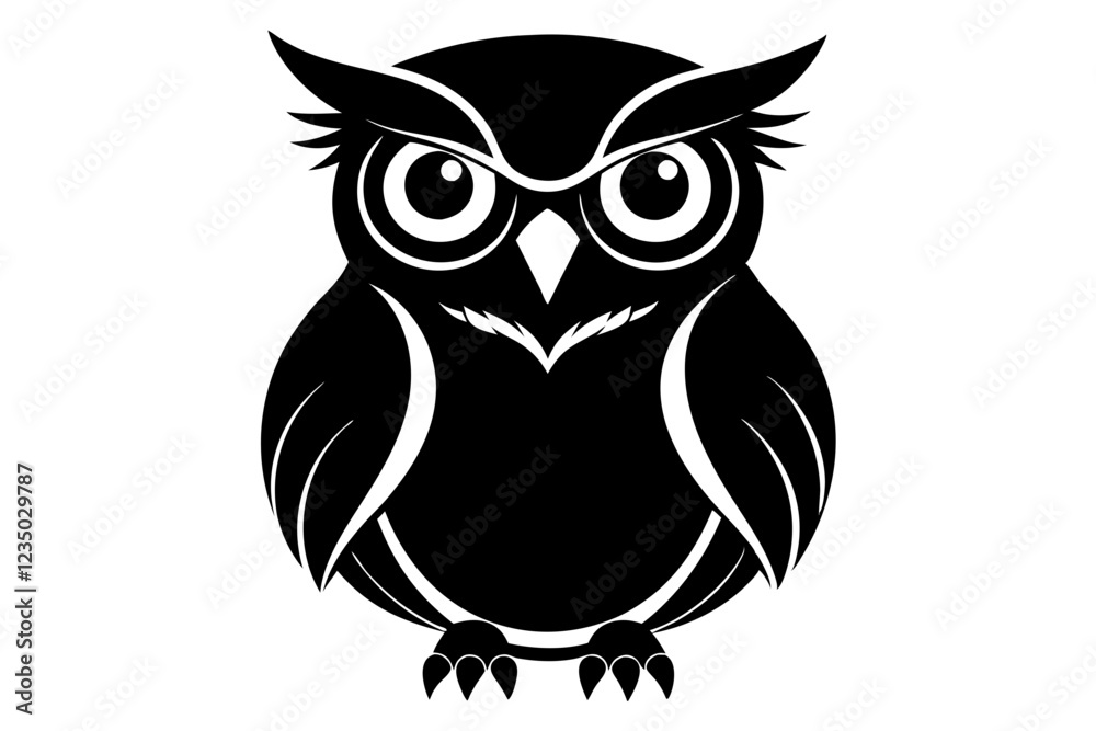 Fototapeta premium birds owl silhouette