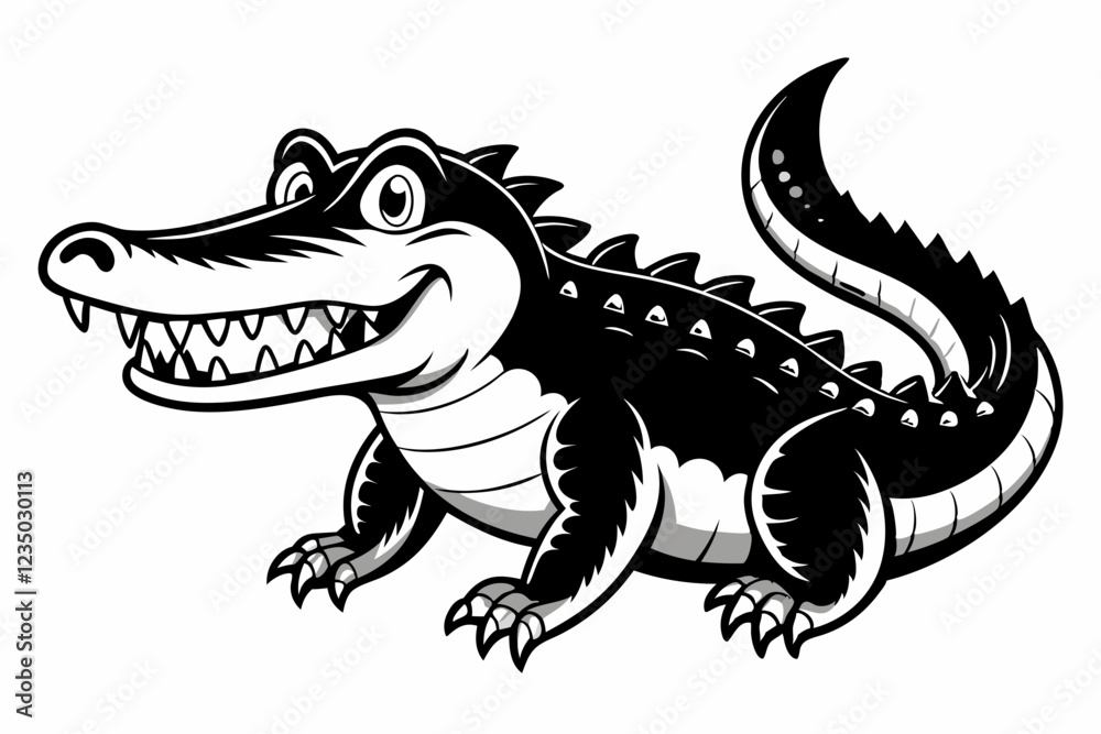 Fototapeta premium crocodile silhouettes 