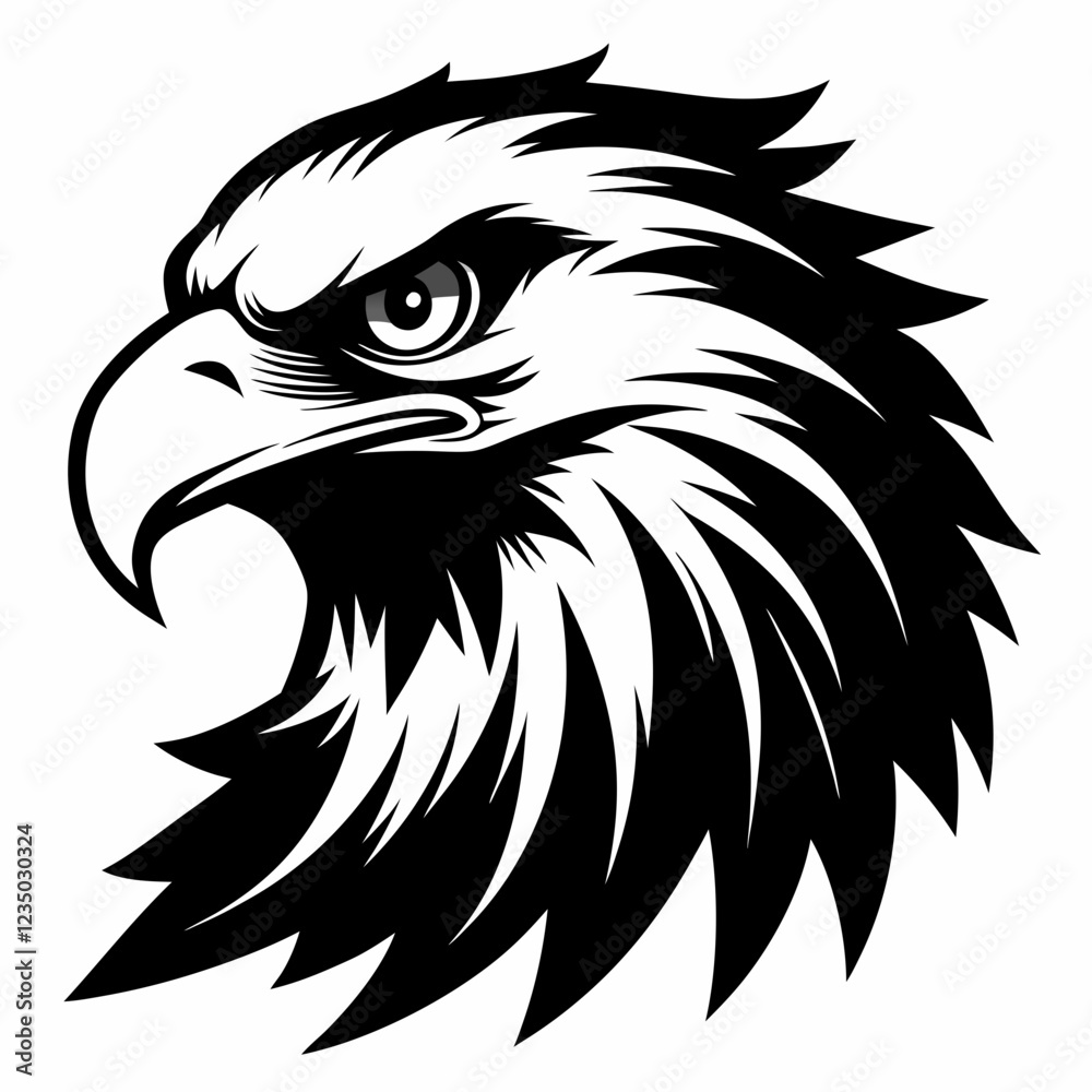 Obraz premium eagle head silhouette