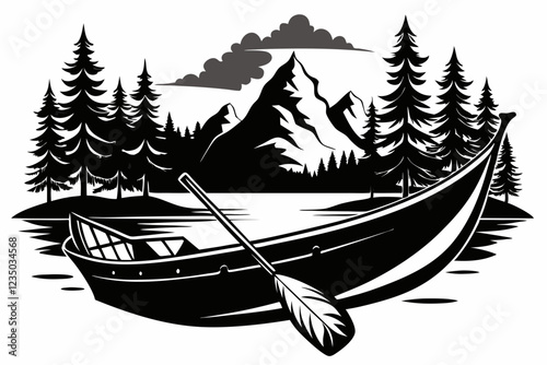 canoe silhouette