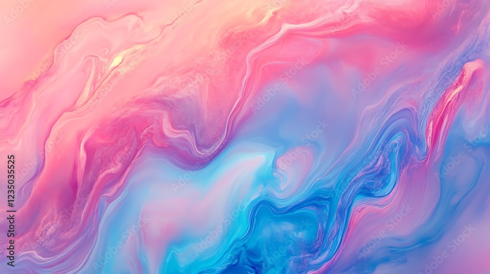 Abstract Pink and Blue Swirling Paint Design Abstract Pink and Blue Swirling Paint Design