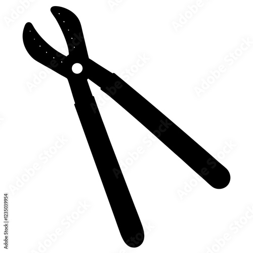  silhouette vector of various knives and sharp tools, scissors tool vector illustration	