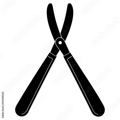  silhouette vector of various knives and sharp tools, scissors tool vector illustration	