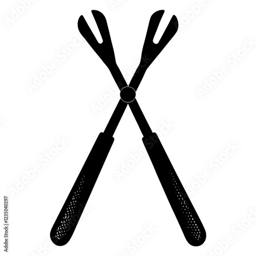  silhouette vector of various knives and sharp tools, scissors tool vector illustration	