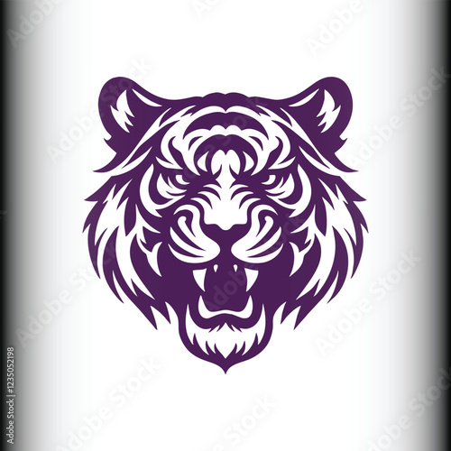 Midnight Blue Tiger Head