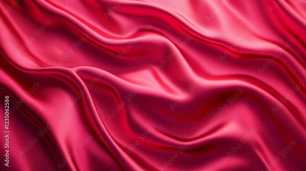 Obraz premium A red fabric with a wave pattern