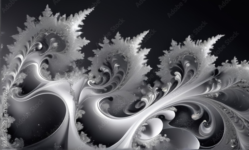 an abstract, fractal-inspired design an abstract, fractal-inspired design