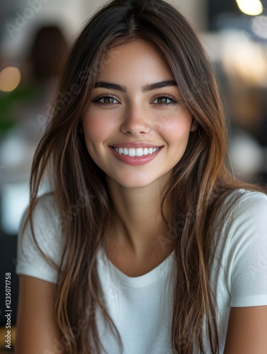 Happy Female Entrepreneur at Workplace for Marketing Campaigns