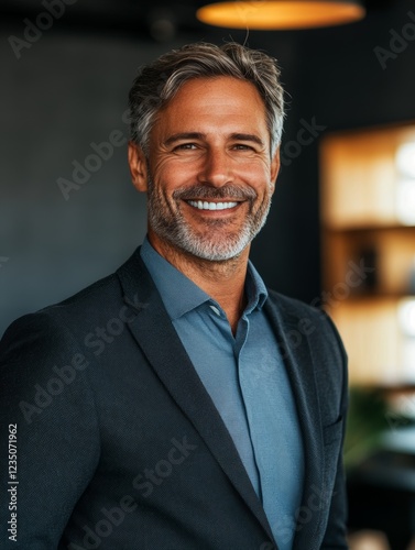 Smiling Middle-Aged Businessman for Marketing Campaigns