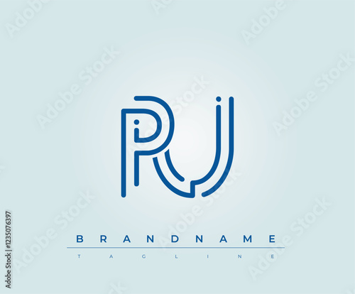 PU Technology Letter  Logo Template. This tech letter logo is a graphic mark that uses letters to represent a technology company.