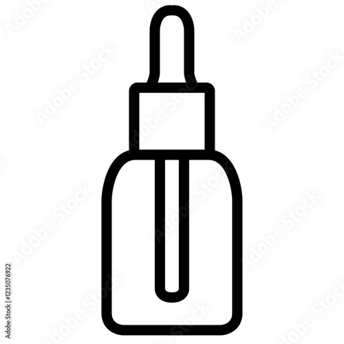Dropper bottle featuring a pipette applicator, typically used for applying serum or oil-based cosmetic and healthcare products. Representing beauty, wellness, and self-care, this image c