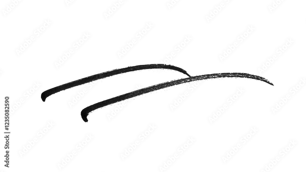 Hand drawn Marker Line on a Transparent Background Hand drawn Marker Line on a Transparent Background