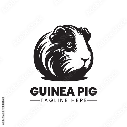 guinea pig silhouette vector logo illustration