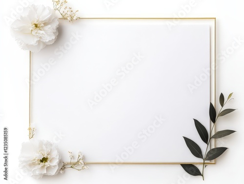 Elegant Black and Silver Memorial Invitation Card Mock-Up Minimalist Design Serene Environment Modern Viewpoint