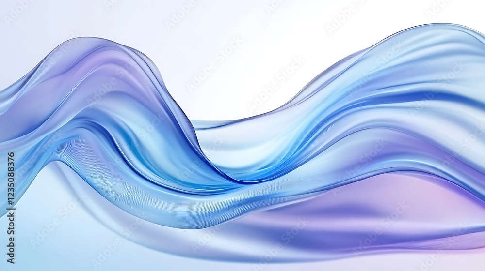 Abstract Blue and Purple Flowing Waves Design Abstract Blue and Purple Flowing Waves Design