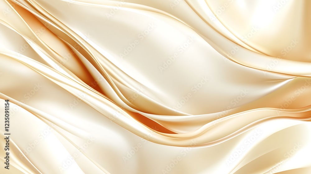 Abstract Cream And Gold Silk Drapery Swirls Abstract Cream And Gold Silk Drapery Swirls