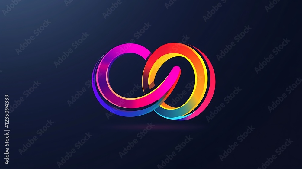 Obraz premium A Monogram Logo with a Modern and Elegant Design, Crafted with Precision and Simplicity