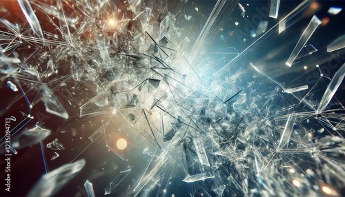 A conceptual and artistic representation of entropy and chaos.