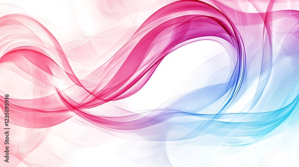 Abstract Pink and Blue Swirling Wave Design Abstract Pink and Blue Swirling Wave Design