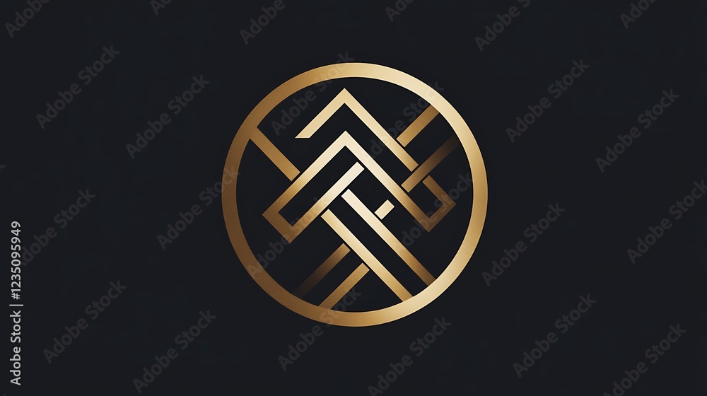 A Stylish Logo Featuring Two Merging Elements, Creating a Sleek and Contemporary Design A Stylish Logo Featuring Two Merging Elements, Creating a Sleek and Contemporary Design