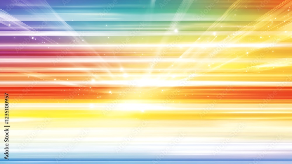 Abstract Rainbow Light Stripes Background Design Abstract Rainbow Light Stripes Background Design