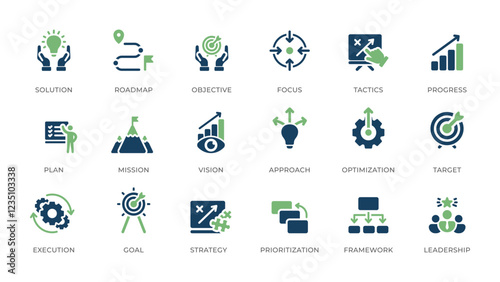 Discover a versatile collection of strategy icons designed to enhance goal setting, problemsolving, and planning. Perfect for improving presentations and boosting team communication across projects