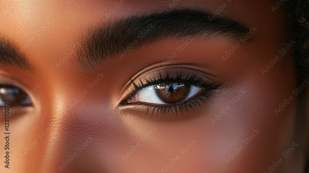 Fototapeta premium Striking beautiful close-up of a woman's eye