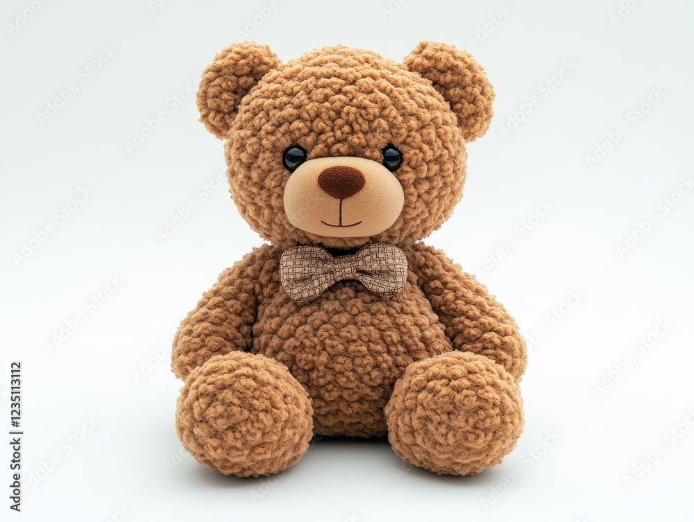 A cute plush teddy bear with a bow tie, perfect for gifts and cuddling. A cute plush teddy bear with a bow tie, perfect for gifts and cuddling.