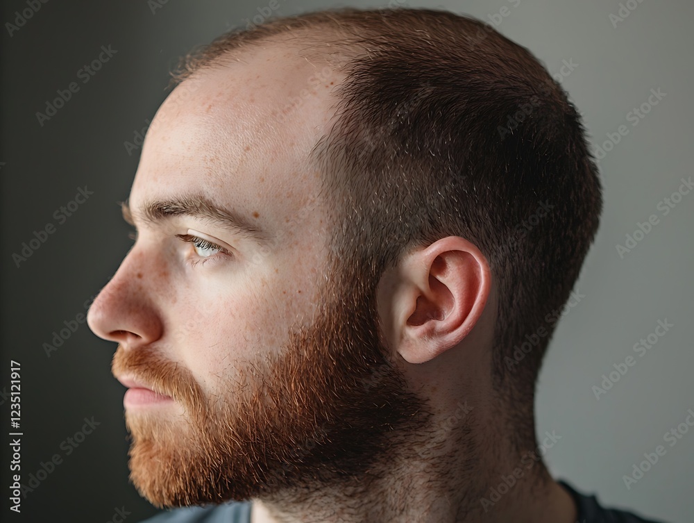 Obraz premium Hair loss after