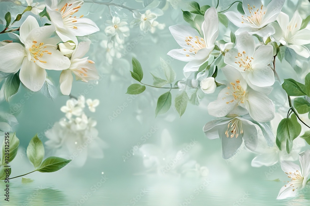 Fototapeta premium Beautiful flowers wallpaper