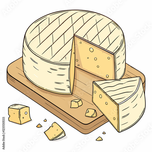 illustration of cheese