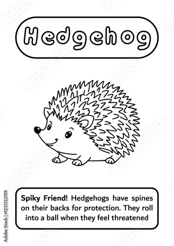 Hedgehog Coloring Page