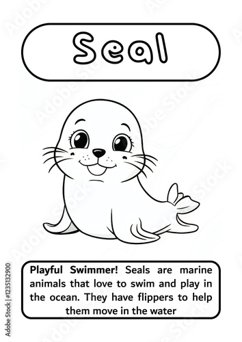 Seal Coloring Page