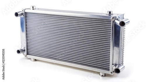 Cooling Radiator Displayed on a White Background. Generative AI
