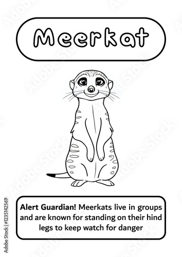 Meerkat Coloring Page