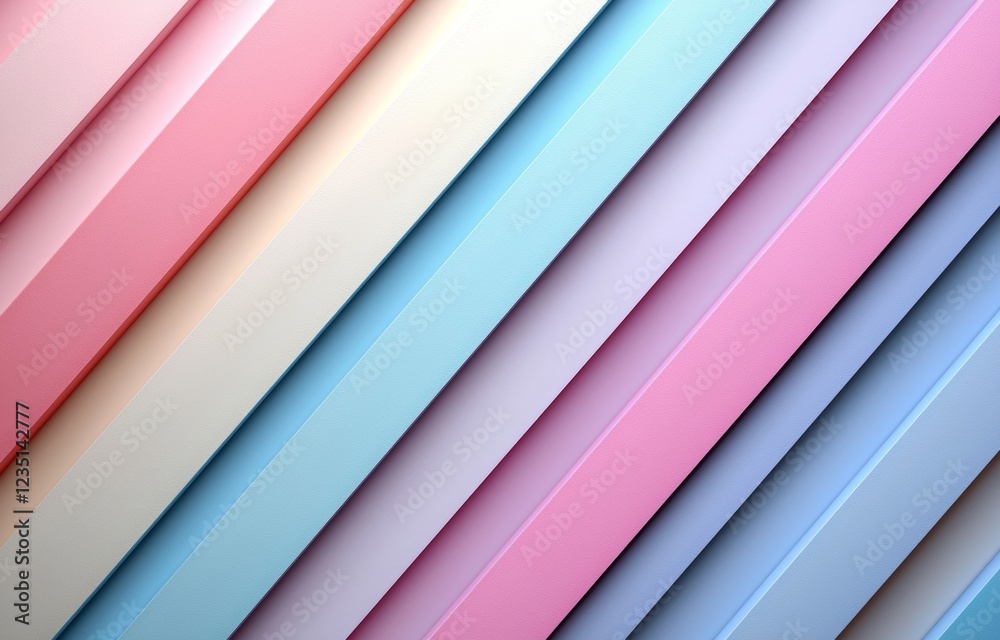 Obraz premium Horizontal banner featuring an abstract illustration on a trendy pink and blue striped background