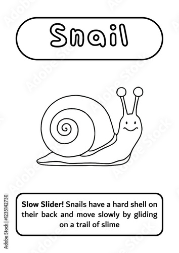 Snail Coloring Page