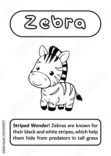 Zebra Coloring Page