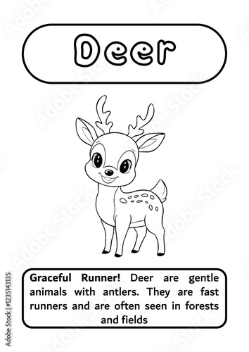 Deer Coloring Page