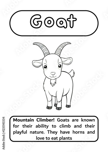 Goat Coloring Page