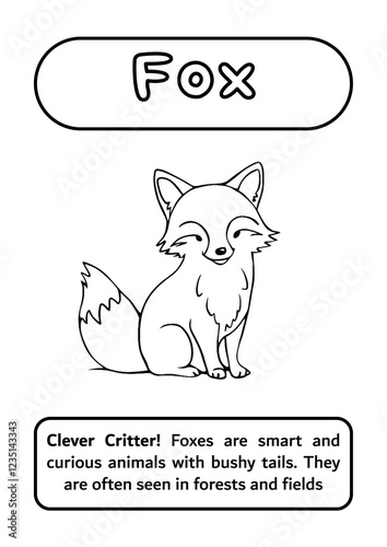 Fox Coloring Page