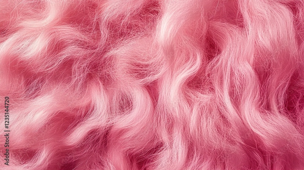 Pink wool background, close-up of pink curly hair, wool texture, pink tone, high-definition photography. Pink wool background, close-up of pink curly hair, wool texture, pink tone, high-definition photography.