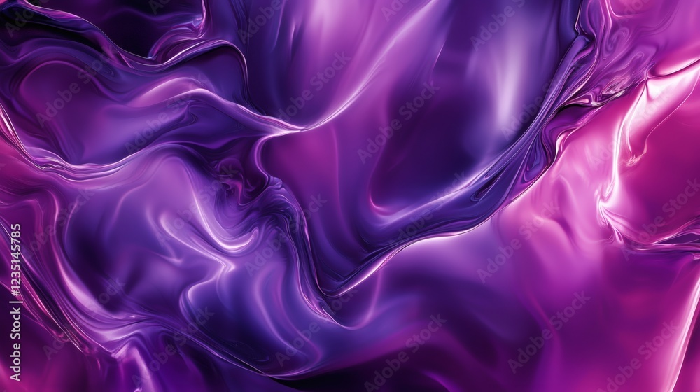 Obraz premium Abstract Purple and Pink Liquid Flowing Art Wallpaper