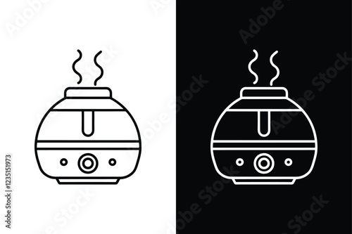 Humidifier icon flat icon vector on White Background Vector Art Illustration on white background.