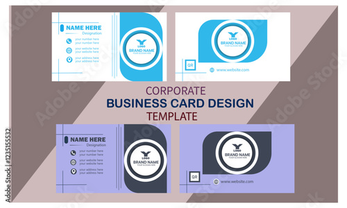 Creative design template business card 