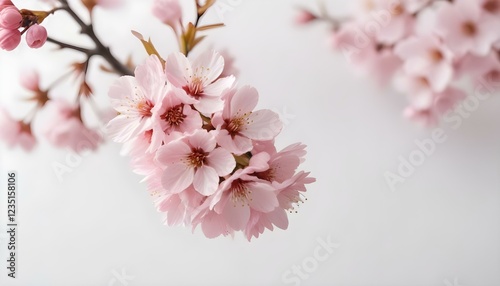 Wallpaper Mural Delicadas flores de cerezo rosa en plena floración sobre un fondo suave y borroso Torontodigital.ca